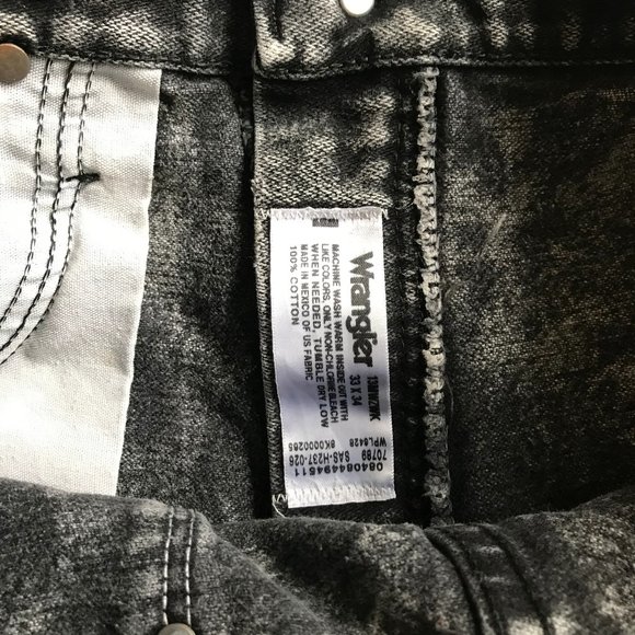 Wrangler Acid Wash Denim Cutoff Shorts - Picture 5 of 8
